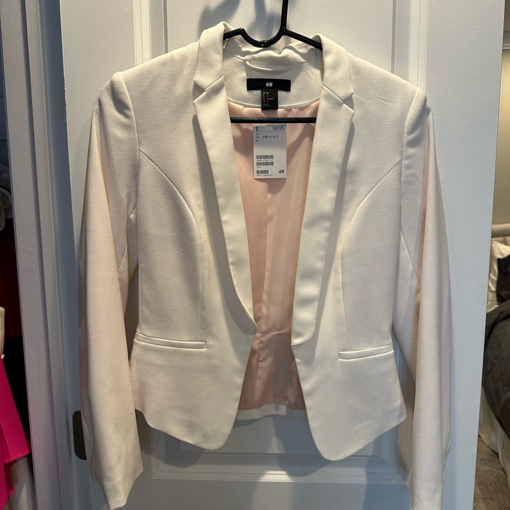 H&M White Blazer NWT